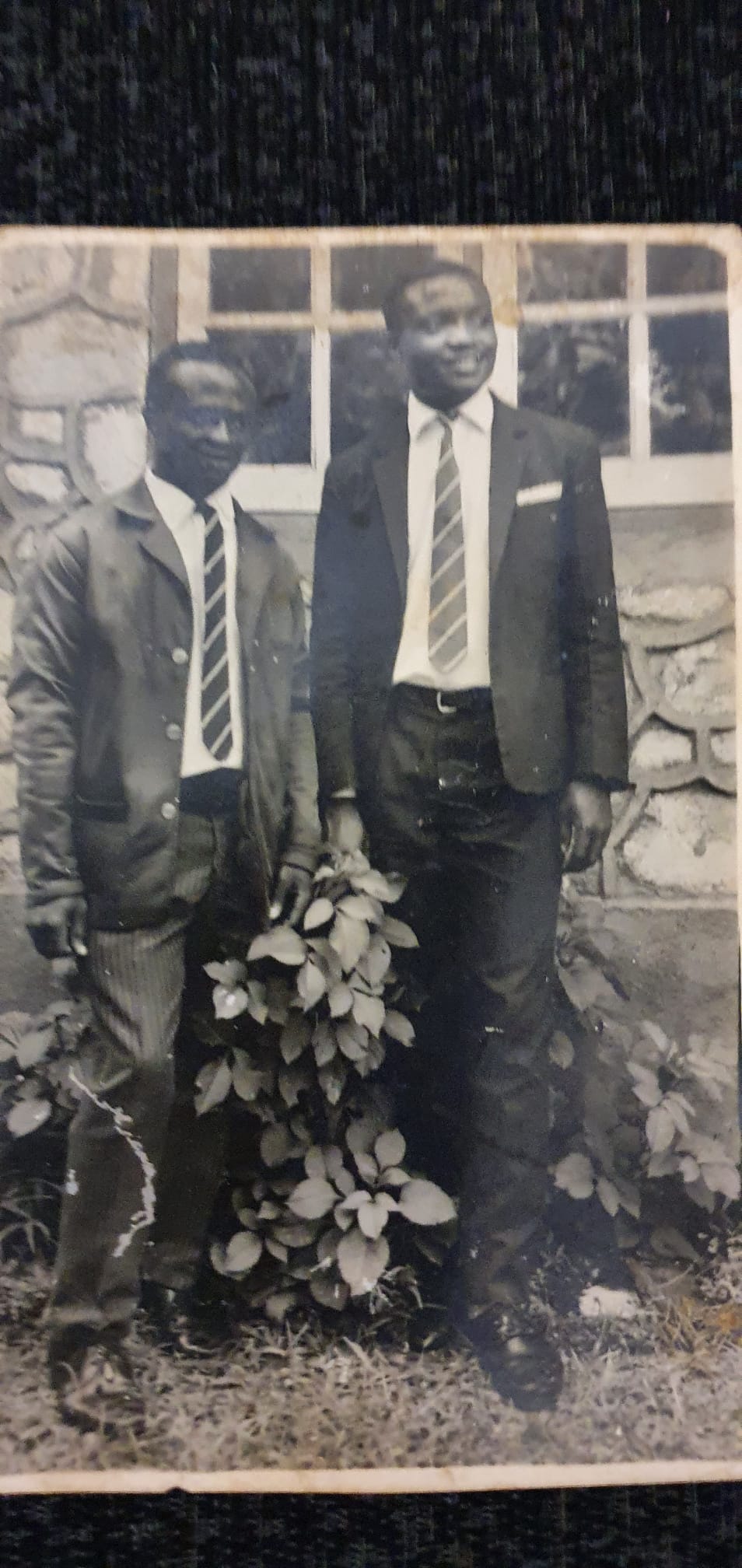 Dr Denis with classmate in 1969